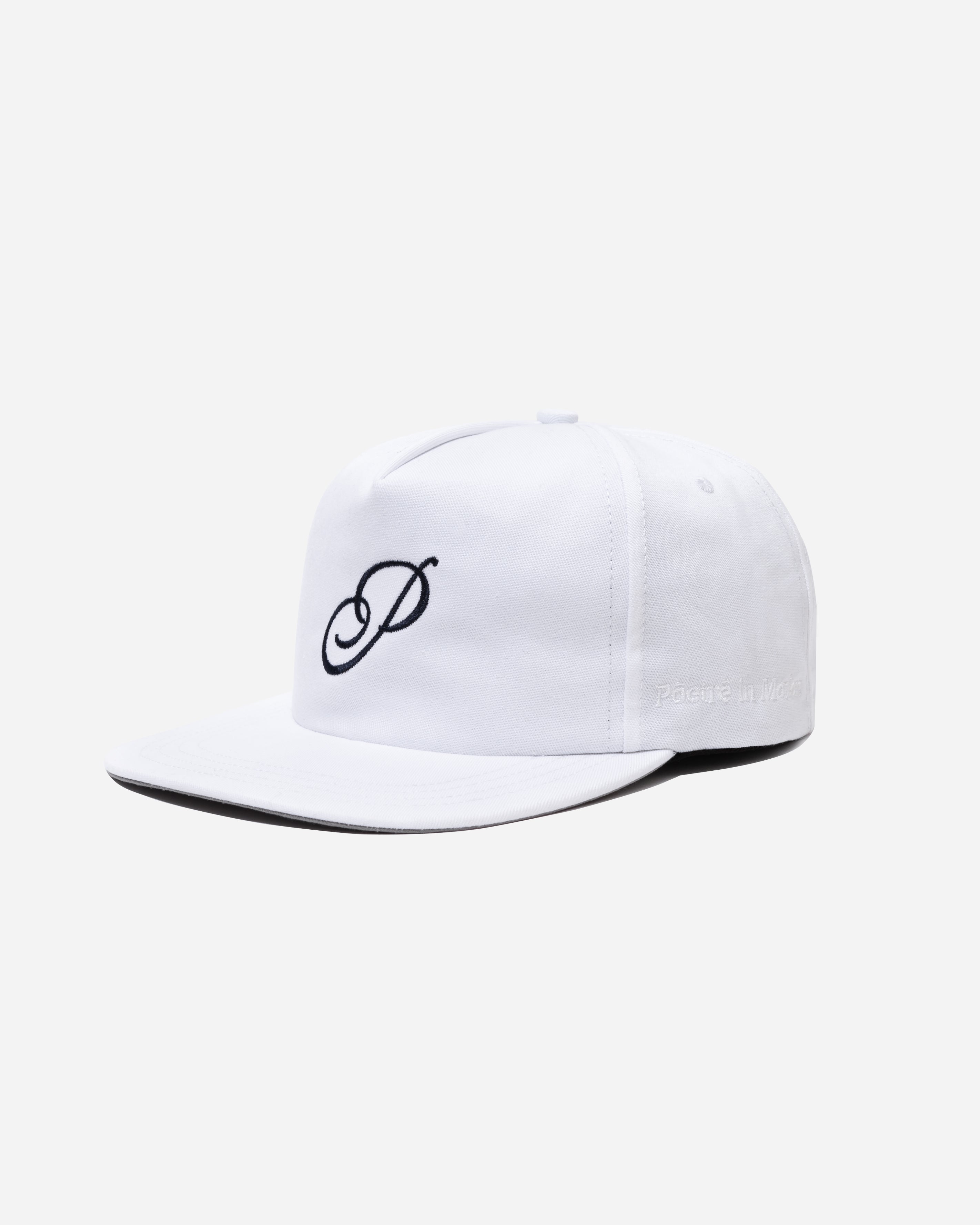 Ps Script Hat Script 'P' Hat (White) – Pōetrē in Motion